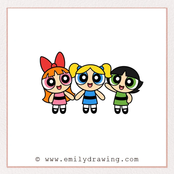 Preview of Powerpuff Girls drawing